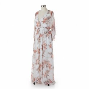Baltic Born Floral Maxi Dress - White and Pink